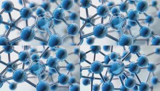 分子结构微观世界DNA基因生物医疗实验高清在线视频素材下载