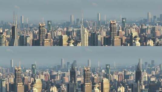 上海城市建筑鸟瞰全景高清在线视频素材下载