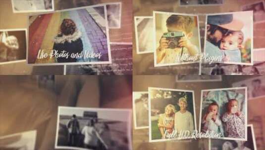 婚礼记忆相片过渡照片展示AE模板高清AE视频素材下载