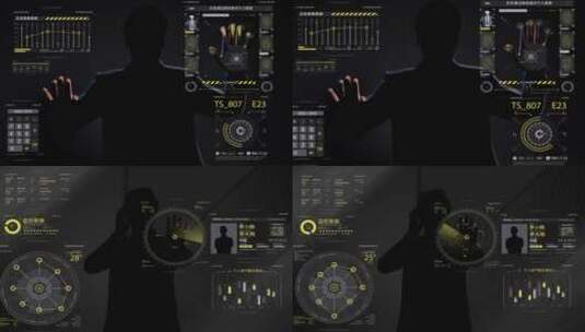简洁炫酷智能虚拟科技展示ＡＥ模板高清AE视频素材下载