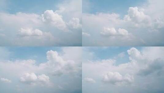 天空飘动的云天空云延时小清新云朵飘动高清在线视频素材下载