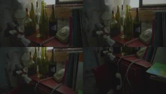 玻璃瓶和静物展示高清在线视频素材下载