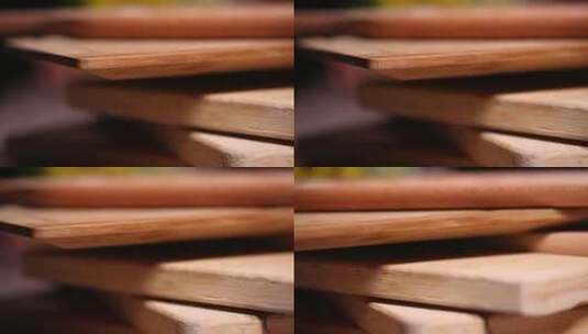 各种木质的菜板案板 (3)高清在线视频素材下载