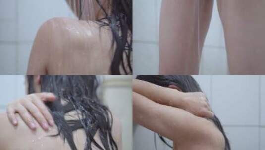 洗澡淋浴广告宣传视频素材高清在线视频素材下载