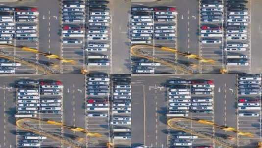 城市交通车辆行驶竖屏航拍高清在线视频素材下载