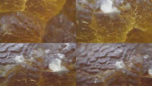水晶石云母萤石琉璃矿石高清在线视频素材下载