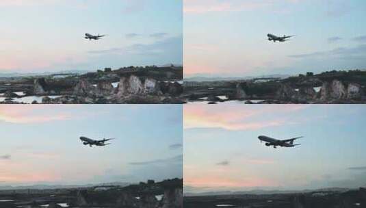 白云机场飞机起降-3高清在线视频素材下载