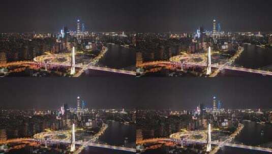 南浦大桥延时航拍高清在线视频素材下载