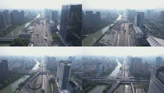 杭州市高架立交高清在线视频素材下载