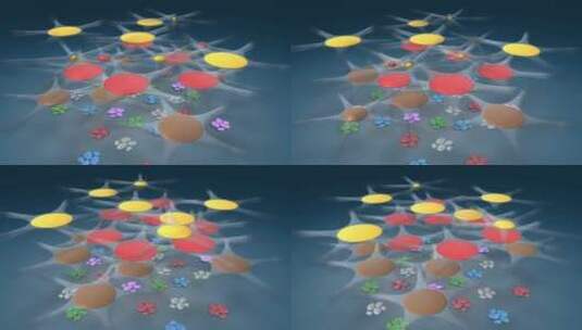 乌贼 墨斗鱼 乌贼伪装 海底世界 3D动画高清在线视频素材下载