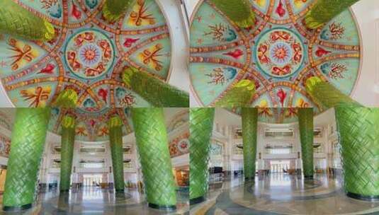 俄罗斯风格的酒店装饰高清在线视频素材下载