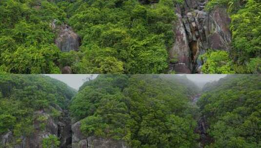 航拍深圳户外线路雨后北山涧横屏版高清在线视频素材下载