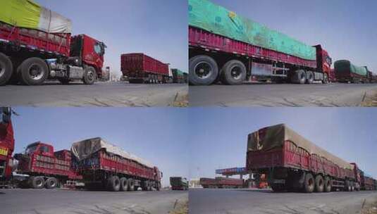 载货车卡车运输车高清在线视频素材下载