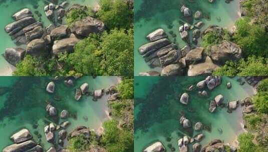 美丽的绿松石海岸高清在线视频素材下载