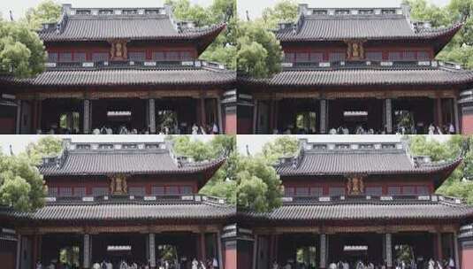 杭州西湖畔岳王庙高清在线视频素材下载