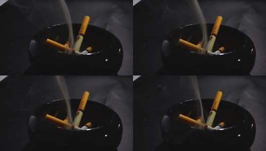 烟灰缸内烟灰头1高清在线视频素材下载