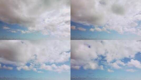 蓝天下的云层高清在线视频素材下载