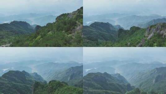 航拍台州临安括苍山风景高清在线视频素材下载