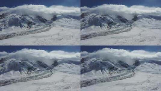 魅力雪山，蔚为壮观。高清在线视频素材下载