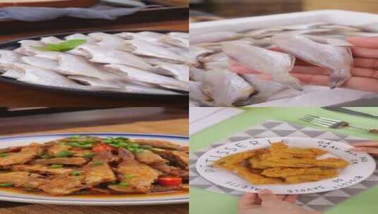 耗儿鱼菜品高清在线视频素材下载