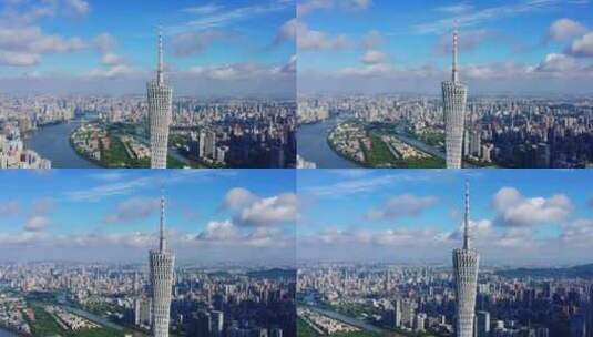 广州塔蓝天-8高清在线视频素材下载