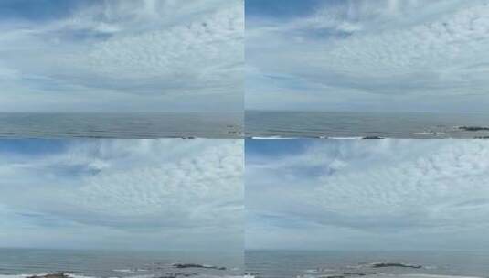 天空大海航拍碧海蓝天海平面海洋风景海岸线高清在线视频素材下载