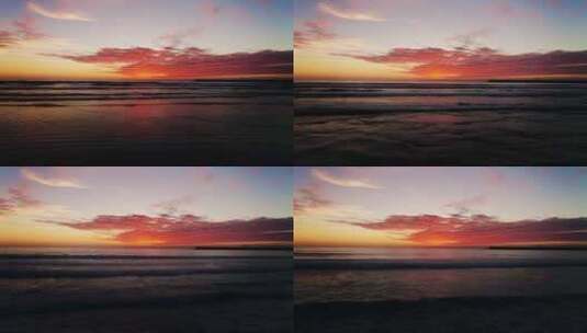 令人惊叹的海滩日落高清在线视频素材下载