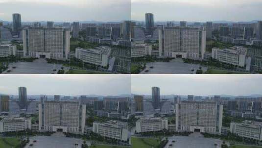 航拍江西萍乡市人民政府高清在线视频素材下载