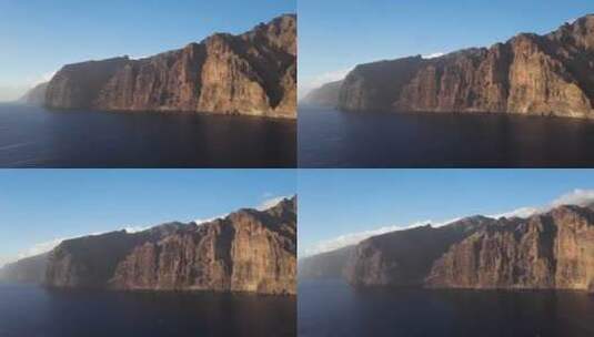 洛斯吉甘特斯悬崖的鸟瞰图高清在线视频素材下载