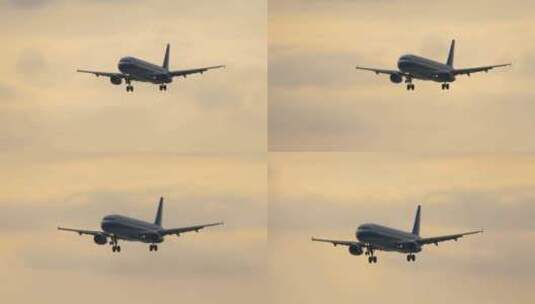 飞机起飞特写航空公司出行高清在线视频素材下载