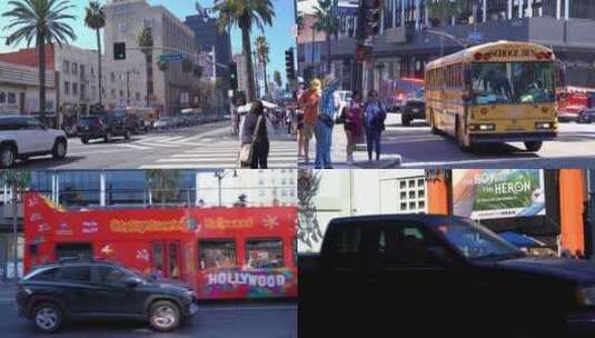 Hollywood好莱坞街景高清在线视频素材下载
