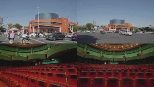 佛山禅城区金马剧院空镜头高清在线视频素材下载