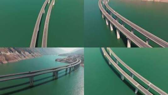 海上高速公路大桥高清在线视频素材下载