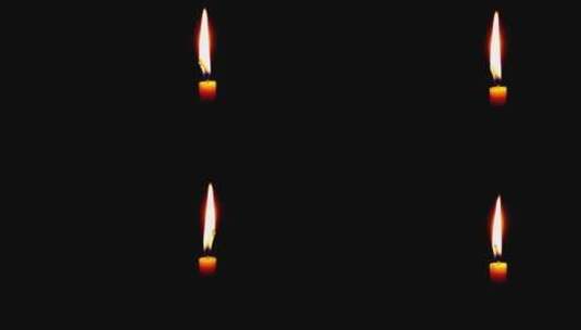 一支蜡烛在黑暗中燃烧高清在线视频素材下载
