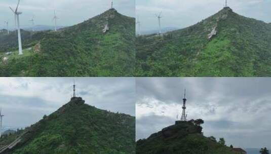 4K航拍仙居顶夏季风车山风光高清在线视频素材下载