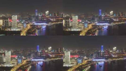 上海城市风光夜景高清在线视频素材下载
