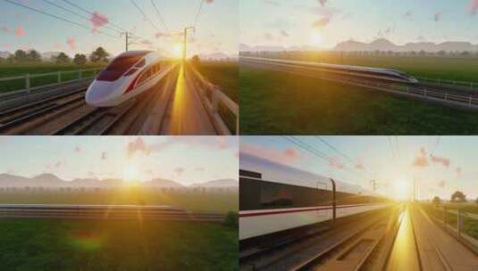 城市高铁 高速动车高清在线视频素材下载