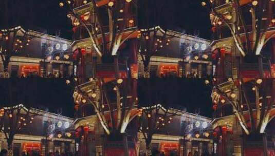 北京新年时分的前门大街大栅栏高清在线视频素材下载