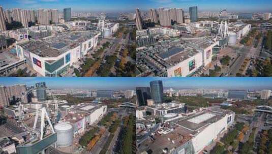 宁波北仑区富邦世纪商业广场高清在线视频素材下载