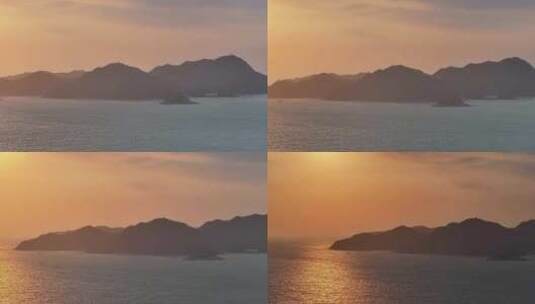 航拍三门岛高清在线视频素材下载