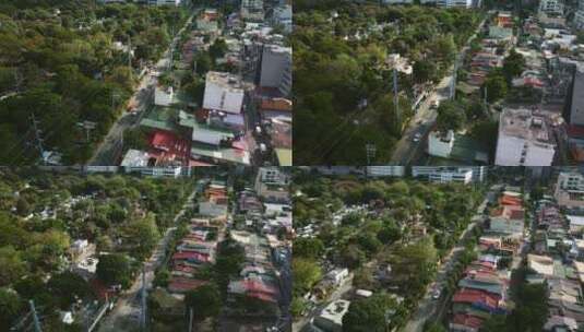 菲律宾阳光明媚的马卡蒂，俯瞰南大街交通的高清在线视频素材下载