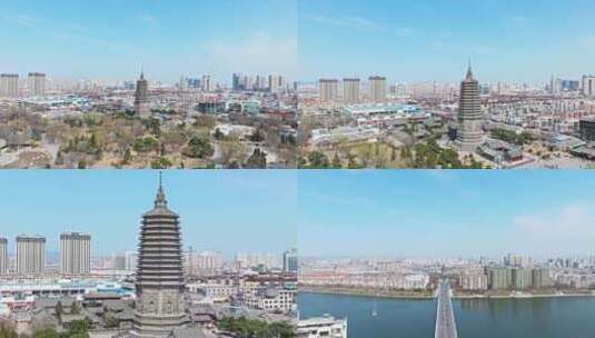 【合集】锦州市古塔公园航拍高清在线视频素材下载