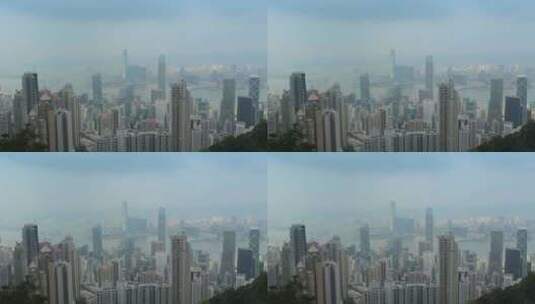 香港城市空镜俯拍高清在线视频素材下载