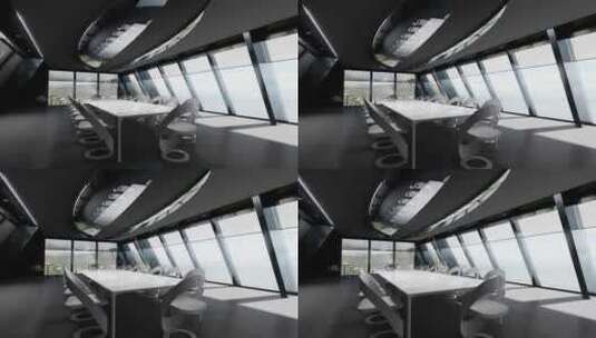 3d动画办公楼会议室接待室多媒体室_007高清在线视频素材下载