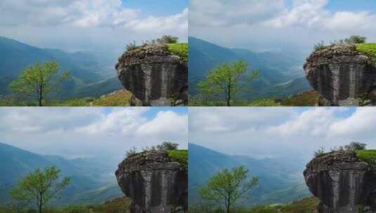 湖南衡阳南岳衡山祝融峰延时风光风景高清在线视频素材下载