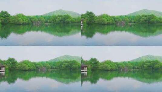 江南杭州西湖浴鹄湾春天自然风景高清在线视频素材下载
