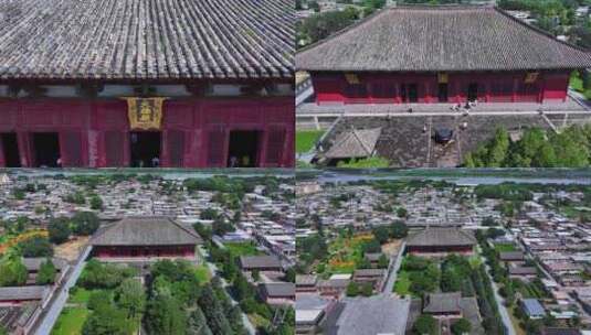 辽宁锦州义县奉国寺辽代古塔古建筑高清在线视频素材下载