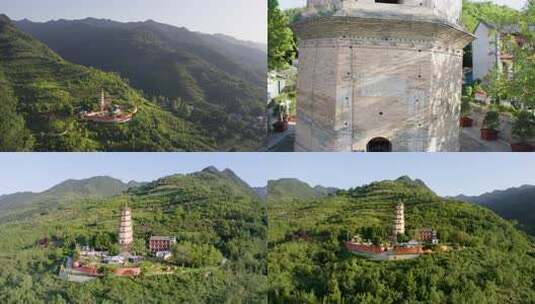 终南山 大秦寺高清在线视频素材下载