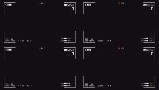 线条元素摄像机录制取景框界面动画素材高清在线视频素材下载