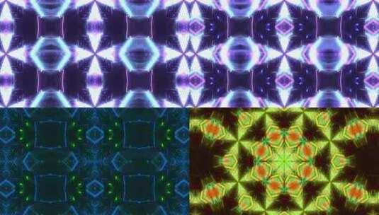 37 4K彩色发光年会背景高清在线视频素材下载